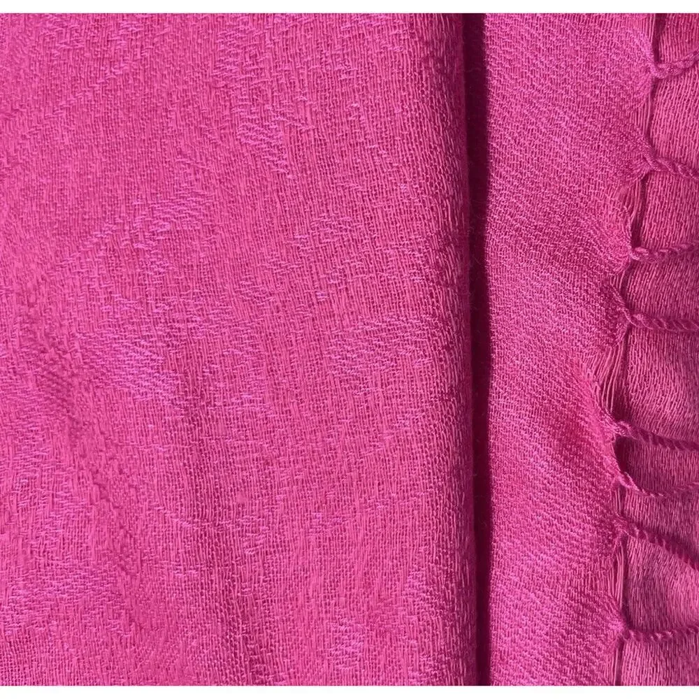Pink Pashmina Cashmere Silk Woman’s Scarf Shawl Wrap